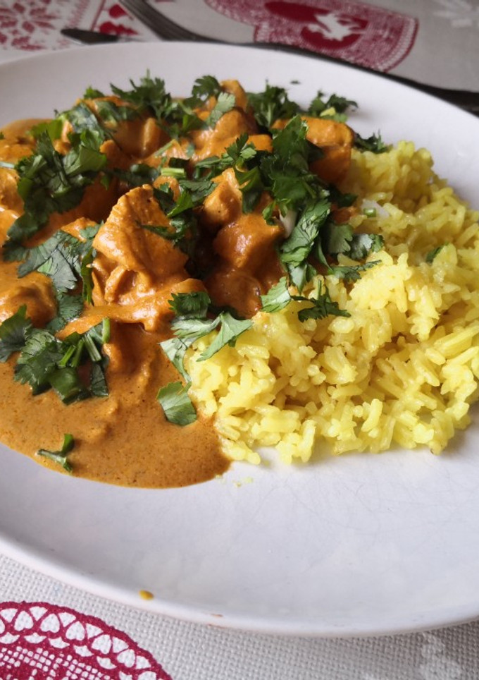 Una foto de Pollo al Curry