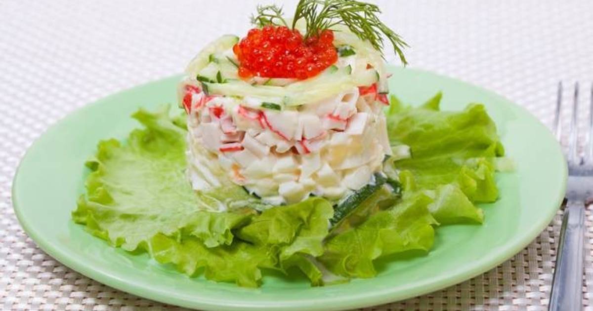 Салат из кальмаров в тарталетках рецепт с фото очень вкусный