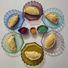 A picture of Holi Special Baked Thandai Gujiya.