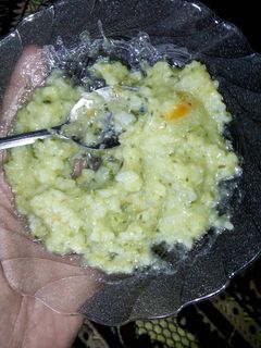 Foto resep Nasi tim sup ayam wortel kentang sawi mpasi 7bulan