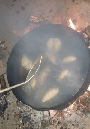 Una foto de Empanadas de pollo al disco