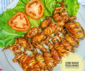 Resep Mudah Cumi Bakar Pedas Manis Paling Enak