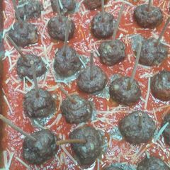 A picture of Spaghetti and Meatball Bites.