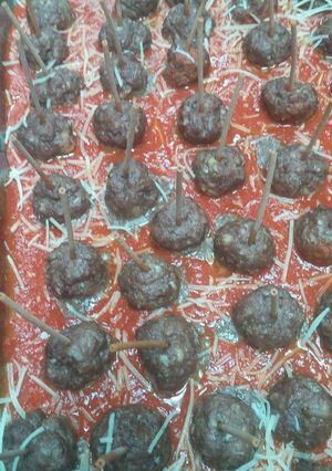A picture of Spaghetti and Meatball Bites.