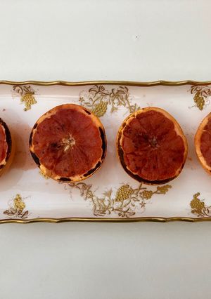 A picture of Quick and tasty grilled grapefruit.