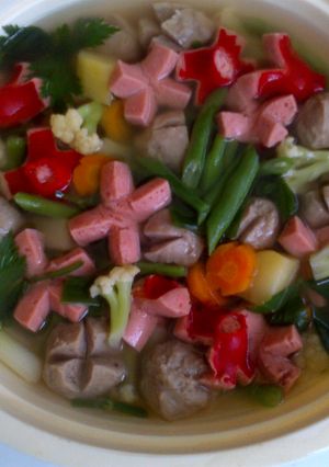 Foto resep Sop baso-sosis