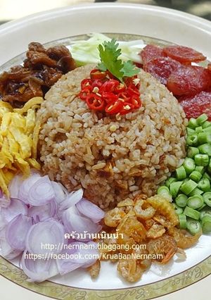 รูปของ ข้าวคลุกกะปิทรงเครื่อง