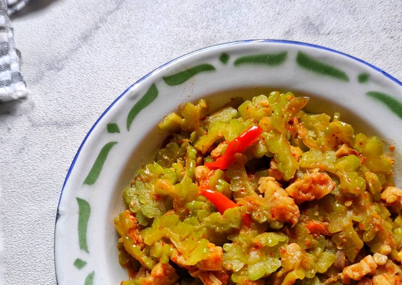 Jangan (Tumis) Pare Tempe