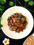 Tumis Jamur Kancing Baso Lada Hitam
