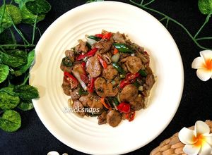 Foto resep Tumis Jamur Kancing Baso Lada Hitam