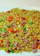 火腿蛋炒糙米飯