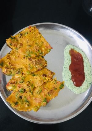 ઓટસ બેસન ચિલ્લા રેસીપી મુખ્ય ફોટો