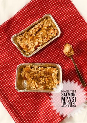 Foto resep Nasi Tim Salmon