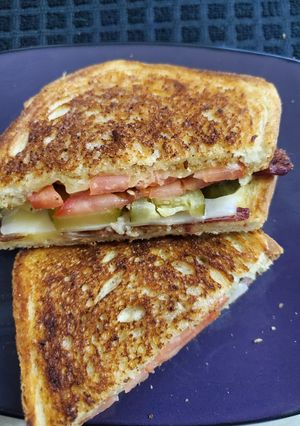 A picture of BPT Grilled Cheese.