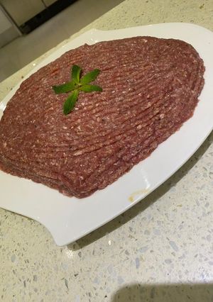 Una foto de Kibbe Nayeh (crudo)