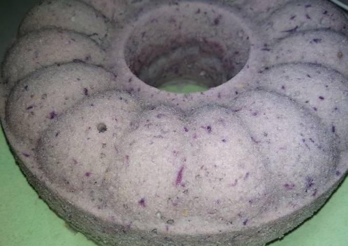 Resep #5resepterbaruku bolu kukus ubi ungu lembut yang Lezat
