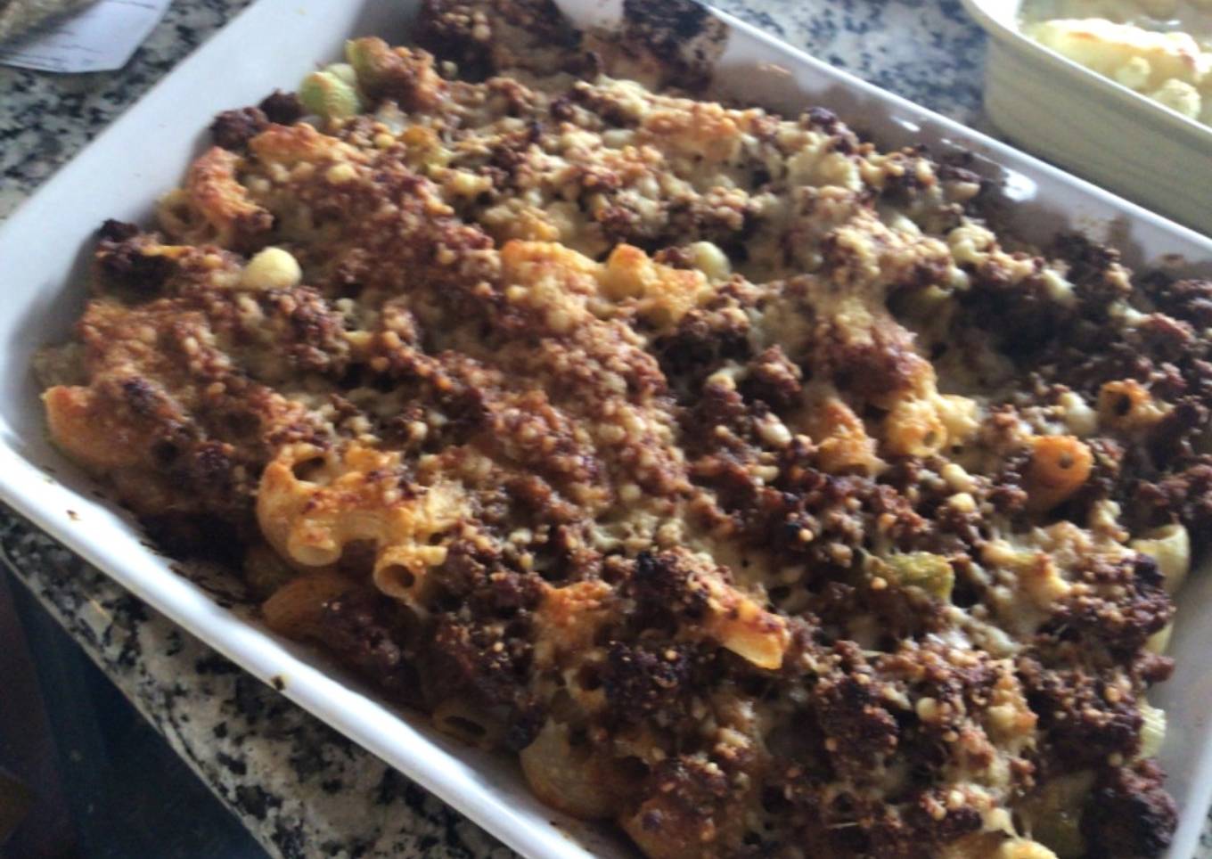 Coditos con salsa boloñesa al horno