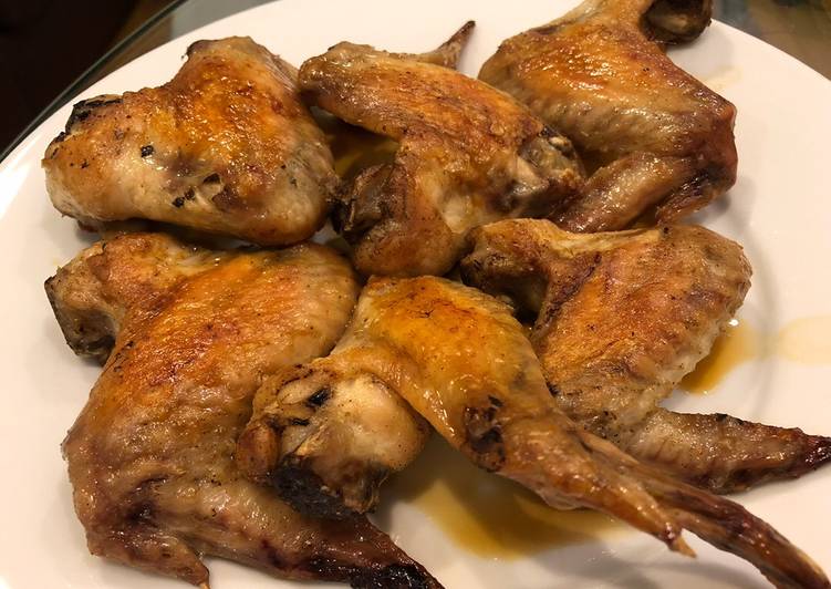 Baked chicken wing with Shoyu and lemon