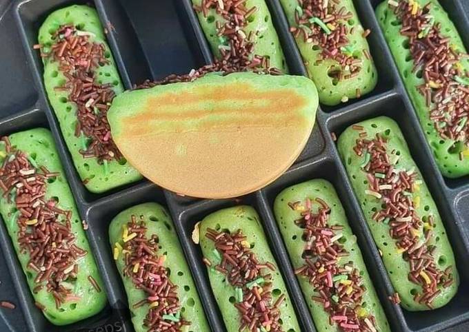 Recipe: Yummy Pukis pandan mesis