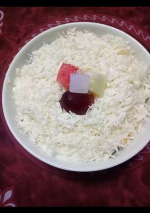 Foto resep Salad buah full keju