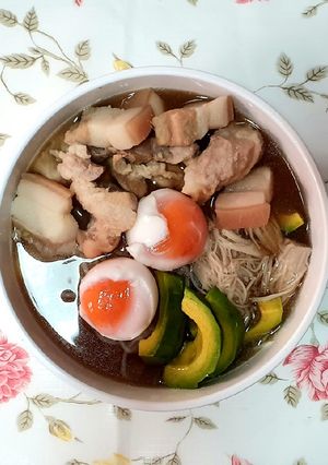 รูปของ ชาบูเส้นบุกน้ำดำ (คีโต)