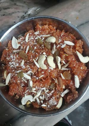 A picture of Gajer ka halwa.