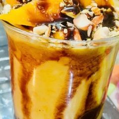 A picture of Mango Custard shot.