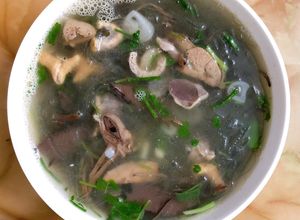 Hình của món Miến gà.