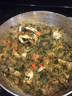 A picture of Haitian légumes.