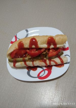 عکسی از دستور ساندویچ ماکارانی 😋