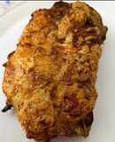 Pechuga empanada rellena con bacon y queso airfryer