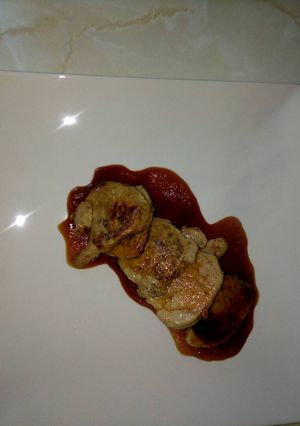 Una foto de Solomillo de cerdo en salsa teriyaki
