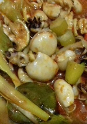 Foto resep Cumi Sotong Asam Pedas
