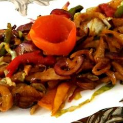 A picture of Leftover chapati noodles.