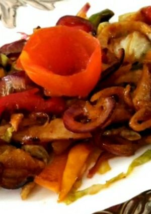 A picture of Leftover chapati noodles.