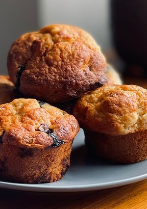 A picture of Blueberry Banana Muffin in 1 bowl 🥣.