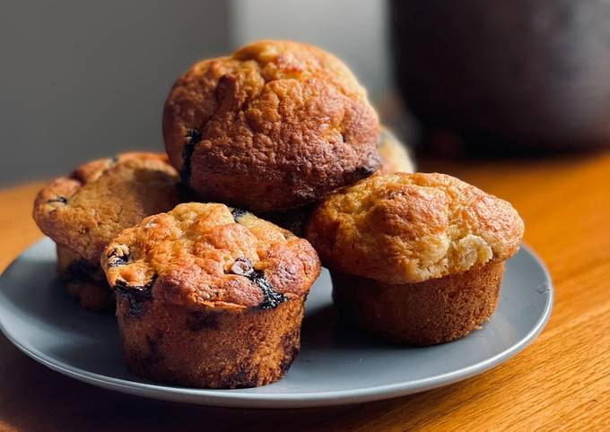 Blueberry Banana Muffin in 1 bowl 🥣