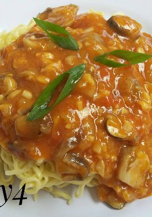 Foto resep Noodles with Bolognese sauce