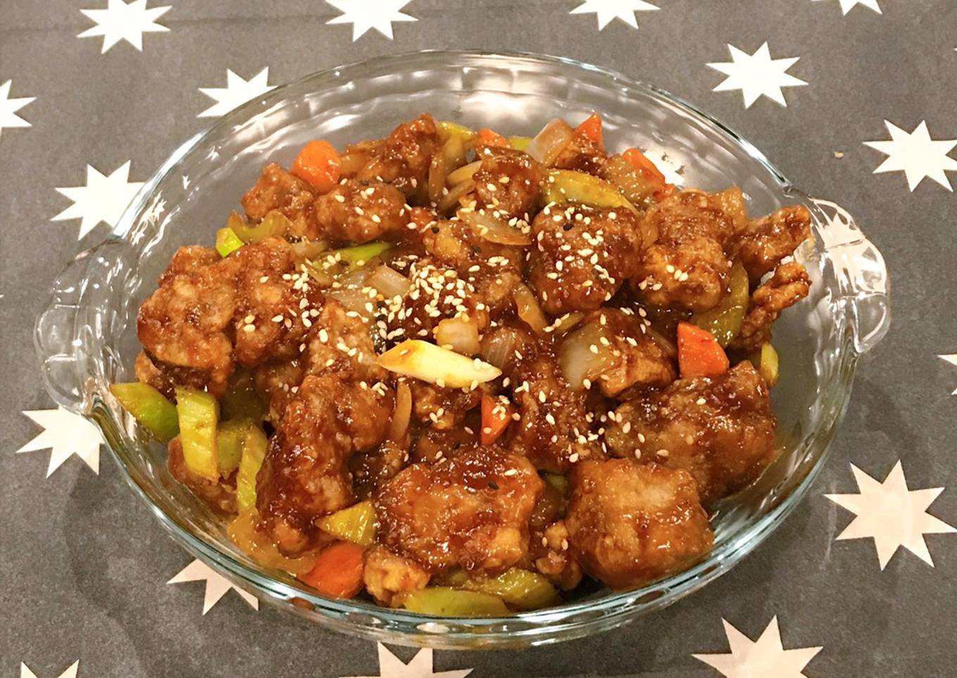 Black vinegar mustard pork