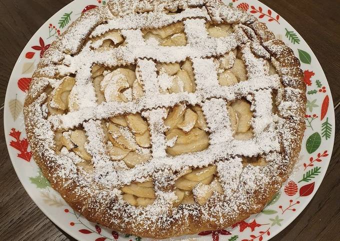 Crostata alle mele annurche senza lattosio