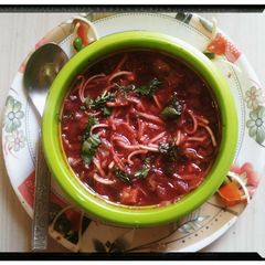 A picture of Vegetable Manchow Soup.