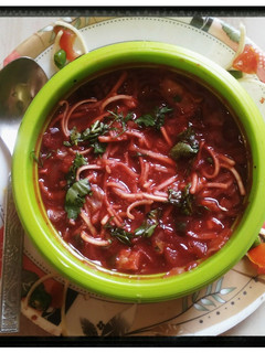 A picture of Vegetable Manchow Soup.