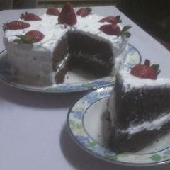 A picture of Chocolate brownie cake.