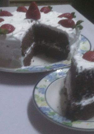 A picture of Chocolate brownie cake.