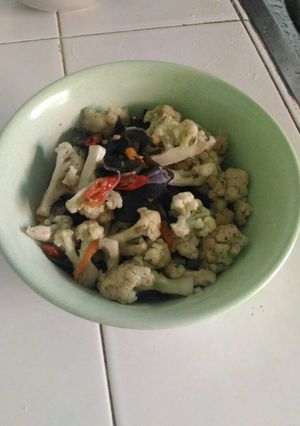 Foto resep Tumis kembang kol & jamur kuping hitam