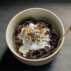 A picture of Chocolate Black Rice Pudding.