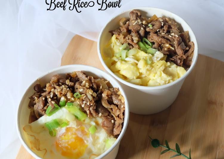 Resep Beef Rice Bowl, Lezat