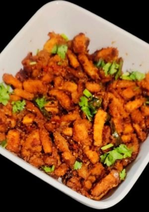 A picture of Crispy Suran fry.