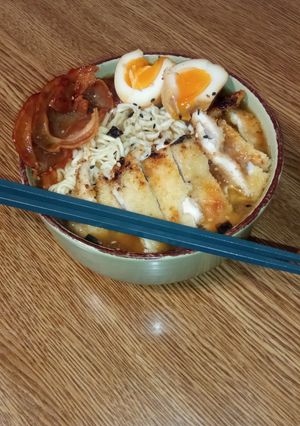 Una foto de Ramen de Miso con Pollo