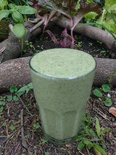 Una foto de Licuado verde de desayuno